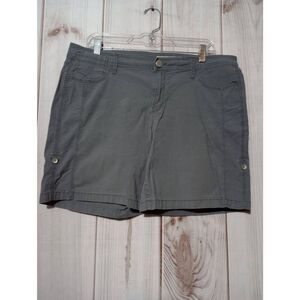 DKNY Shorts Ladies 14‎ Gray Chino Adjustable Inseam